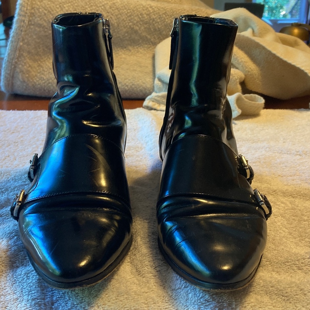 Michael Kors Collection Black Ankle Boots.